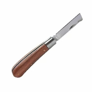 Нож прививочный, складной, нержавеющий. L=173мм (73мм прямое лезвие+100мм ручка)